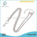 Fashion sunisex gift stainless steel woven necklace with chains,white gold locket necklaces